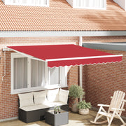 Tenda Retrattile Automatica Rossa 300x250 cm