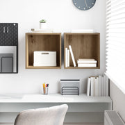 Armadi a muro 2 pezzi Rovere Artisan 37x37x37 cm in legno ingegnerizzato