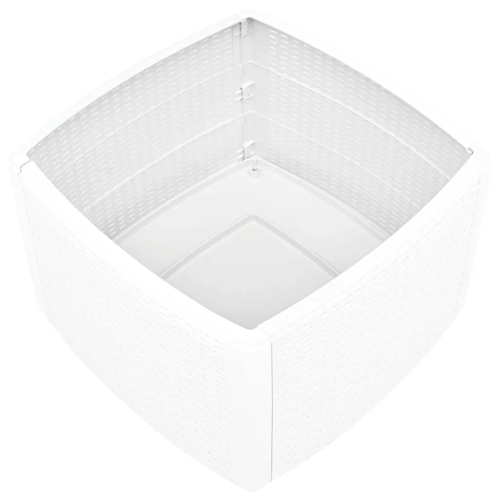 Tavolino Bianco 54x54x36,5 cm in Plastica 48774