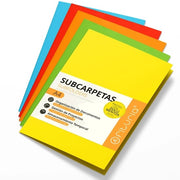 Documenti in cartellina A4, 180g, cartelline documenti classificate, confezione da 15 cartelline robuste in diverse colori e archiviazione - Ofituria (mix intensivo)