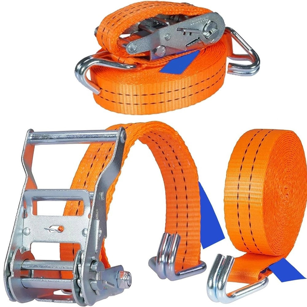 Trade Shop - Cinghia Di Tensione 10mtx50mm Con Cricchetto Tirante Fasce Cricchetto Ancoraggio -