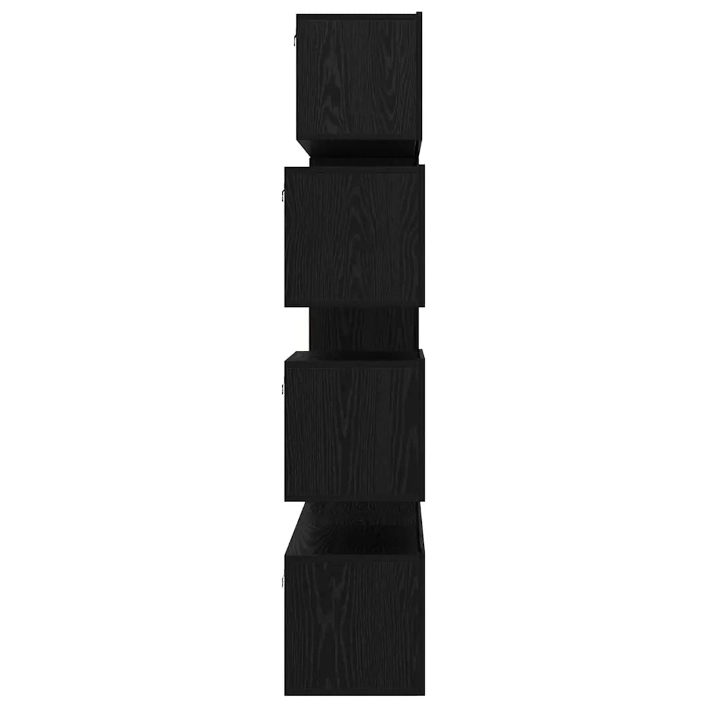 vidaXL Set mobile TV 8 pcs Rovere nero 30.5 x 30 x 90 cm