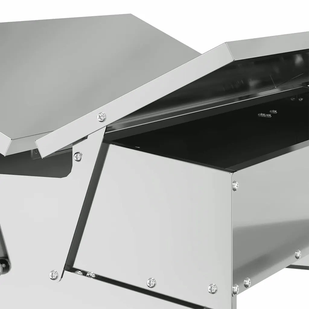Mangiatore a Pedale per Pollo Argento 75 x 53 x 20,5 cm CFW5435113