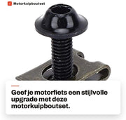 Kit di accessori per motori 10x viti M5 - Set di viti in alluminio - Fermo velocità - Clipmoor - Resistente e duraturo - Finestra lucida - Kit di accessori per motori