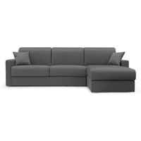 Chris Divano letto angolare 5 posti in tessuto impermeabile T13 248 cm Sinistro (mat. 120x197) antracite
