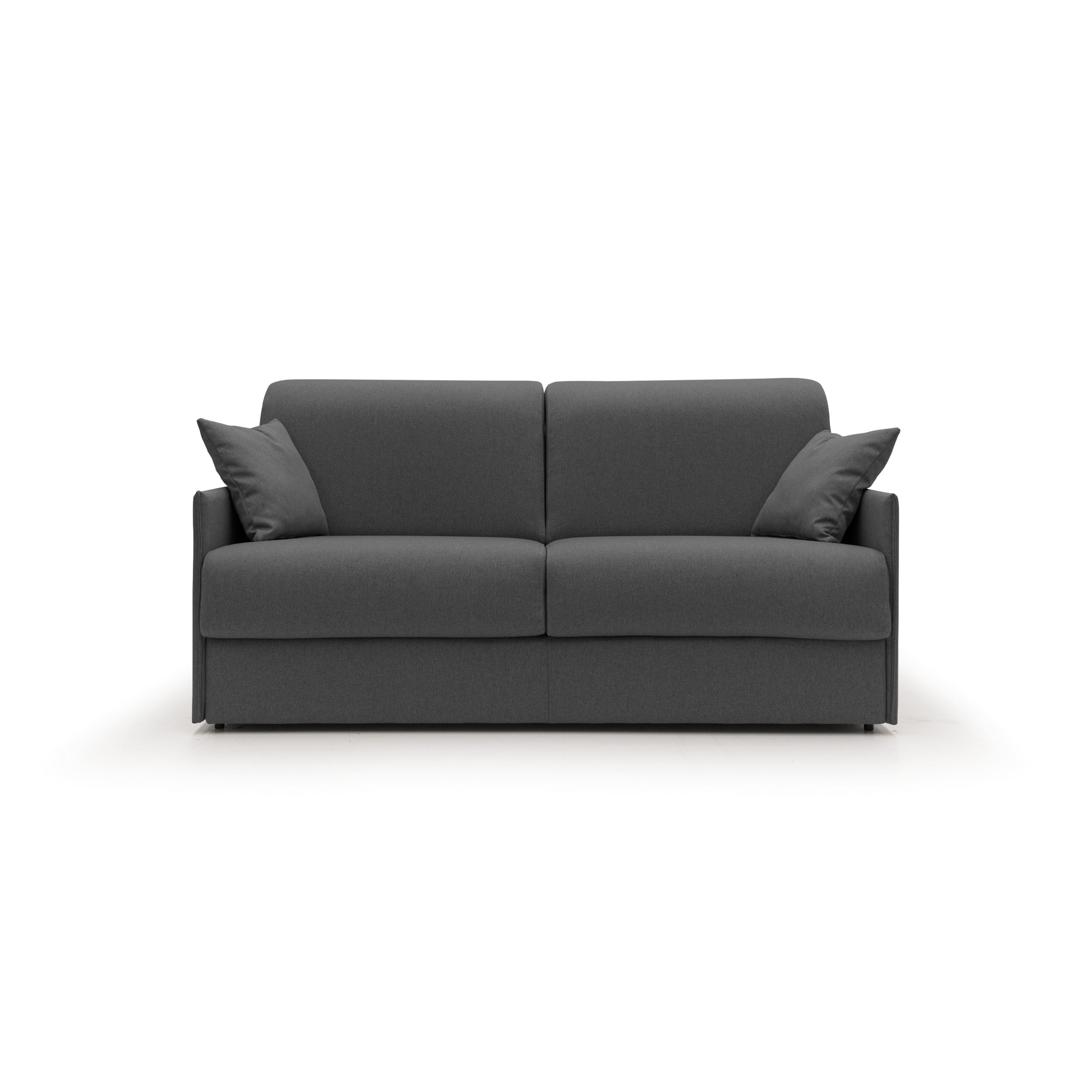 Evans Divano letto matrimoniale in tessuto impermeabile T13 169 cm (mat. 140x197) antracite