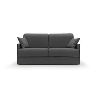 Evans Divano letto matrimoniale in tessuto impermeabile T13 169 cm (mat. 140x197) antracite