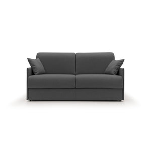 Evans Divano letto matrimoniale in tessuto impermeabile T13 169 cm (mat. 140x197) antracite