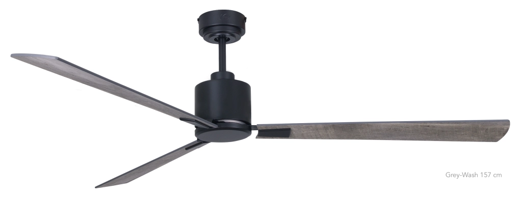 Vam Ventilatore da soffitto a risparmio energetico FACTORY Wi-Fi nero 132 cm telecomando 6 velocità