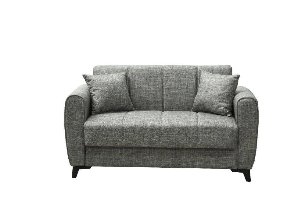 Divano 2 Posti Contenitore cm. 149x78x78 Tessuto Delhi Mina