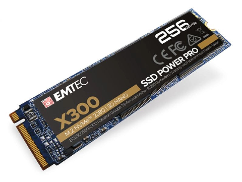 Emtec x300 m.2 nvme 2280 pcie 256gb 3d nand - ECSSD256GX300