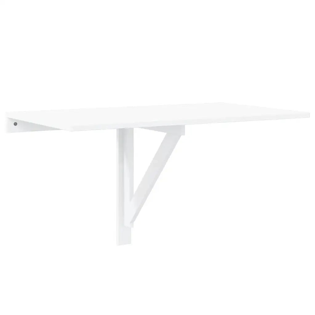 Tavolino Muro Pieghevole Bianco Lucido 100x60x56 cm Multistrato CFW2575535