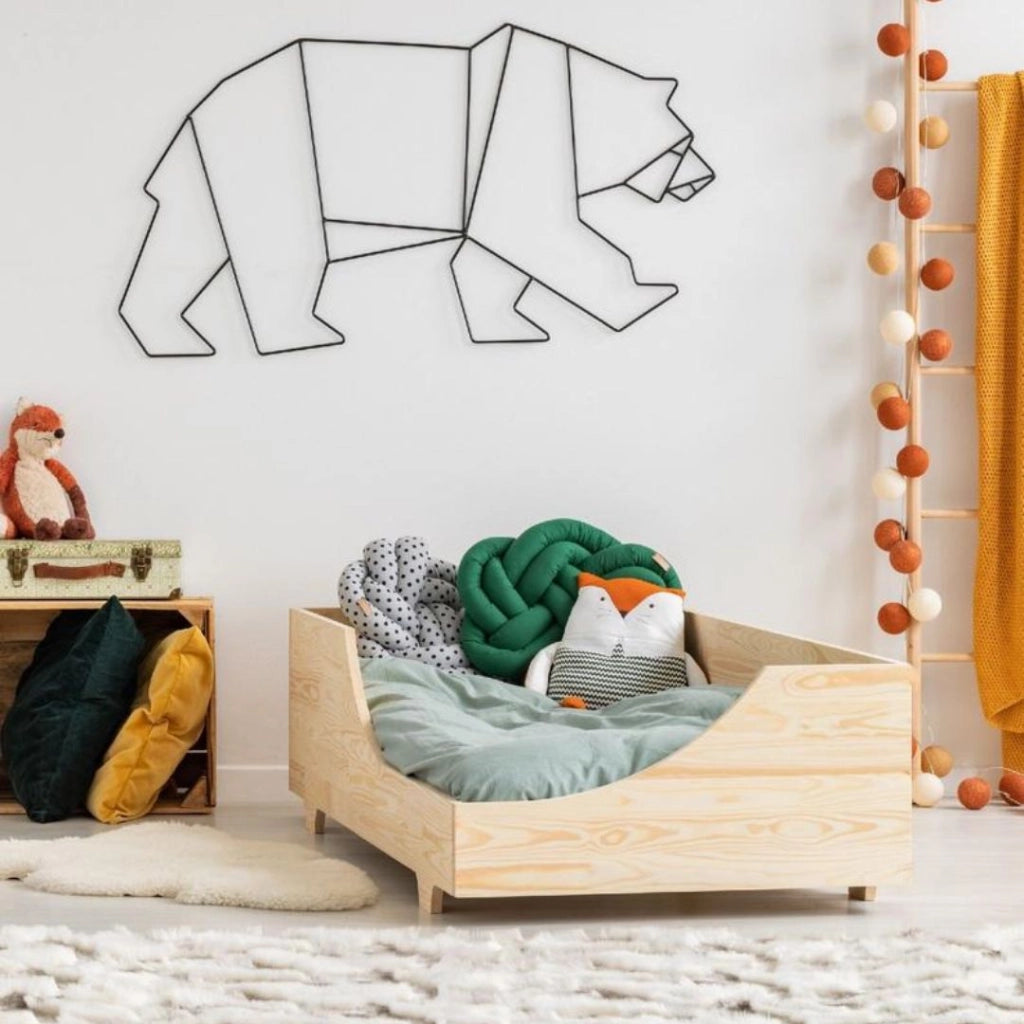 Lettino Montessori SCIVOLO beige 160 x 80 cm