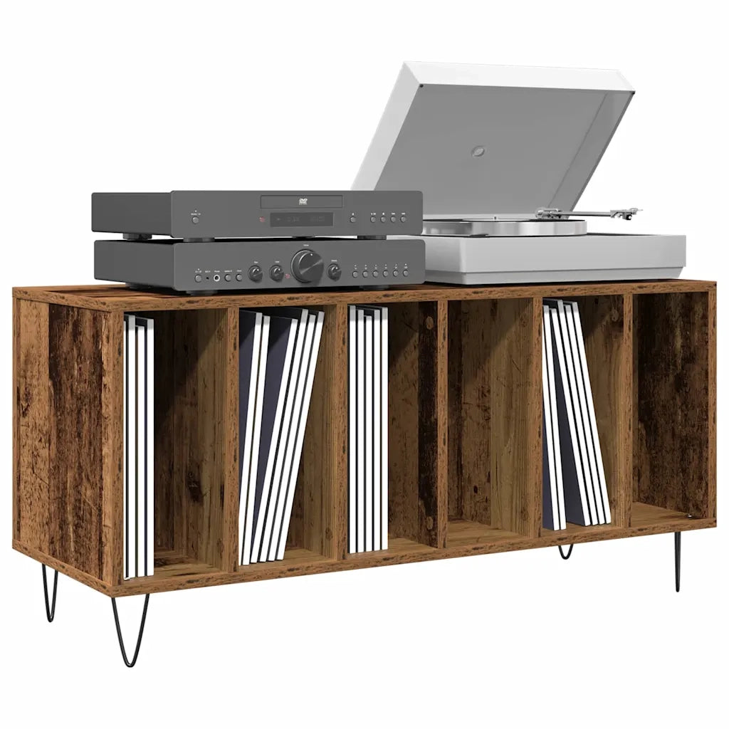 Mobile porta vinili Legno vecchio 100 x 38 x 48 cm CFW1626789