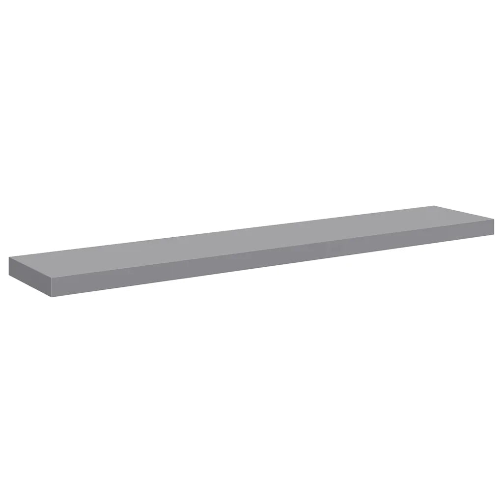 Scaffale a Parete Grigio 120x23,5x3,8 cm in MDF 323862