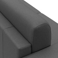 Chris Divano letto angolare 5 posti in tessuto impermeabile T13 248 cm Destro (mat. 120x197) antracite