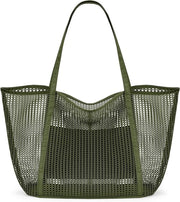 Borsa a rete per la spiaggia - Donne borsa a tracolla - CAPACITÀ MAX 27L Borsa per la spesa