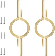 Maniglia a forma di mezza luna in acciaio cromato per armadi a due pezzi | Maniglia a retroazione con maniglia a forma di mezza luna | Leader del carrello per armadi a muro, armadi a muro, armadi a muro.