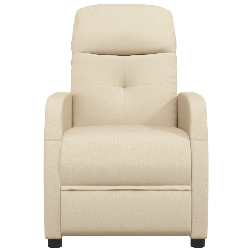 Poltrona Reclinabile in Tessuto Crema 289825
