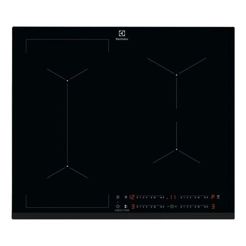 Piano Cottura A Induzione Electrolux Serie 600 Bridge Eil63443 4 Fuochi (L59xP52) Vetroceramica Nero