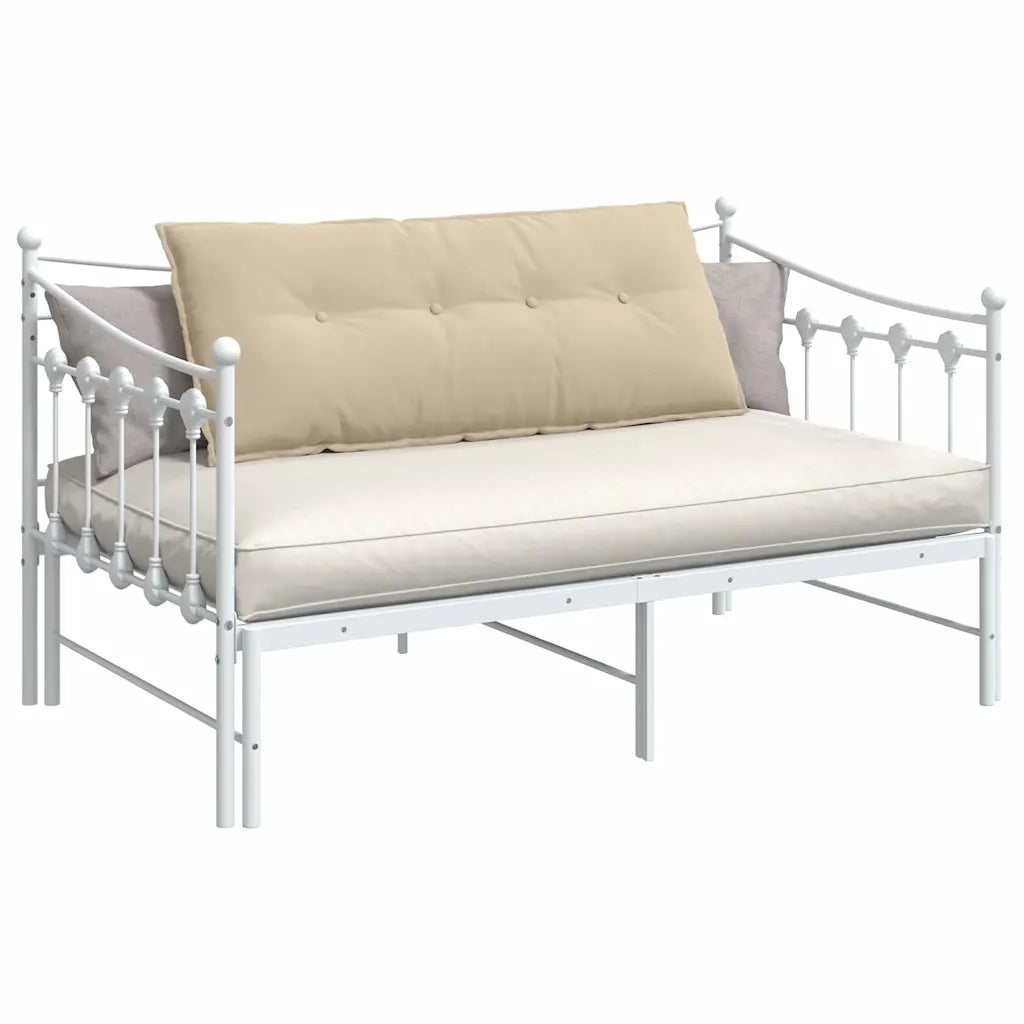 Cuscino per Schiena Crema 120 x 50 cm Tessuto in Microfibra 42014820