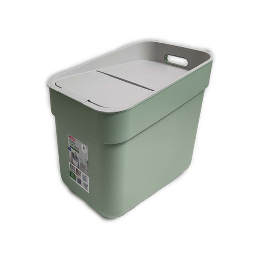 PATTUMIERA CURVER READY VERDE / GRIGIO LT. 20 CON FERMA BUSTA