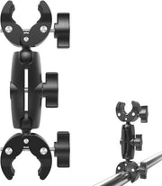 Sostegno per Doppia Camera con Manubrio a Sfera 360 - Ideale per Riflettori e Stativi