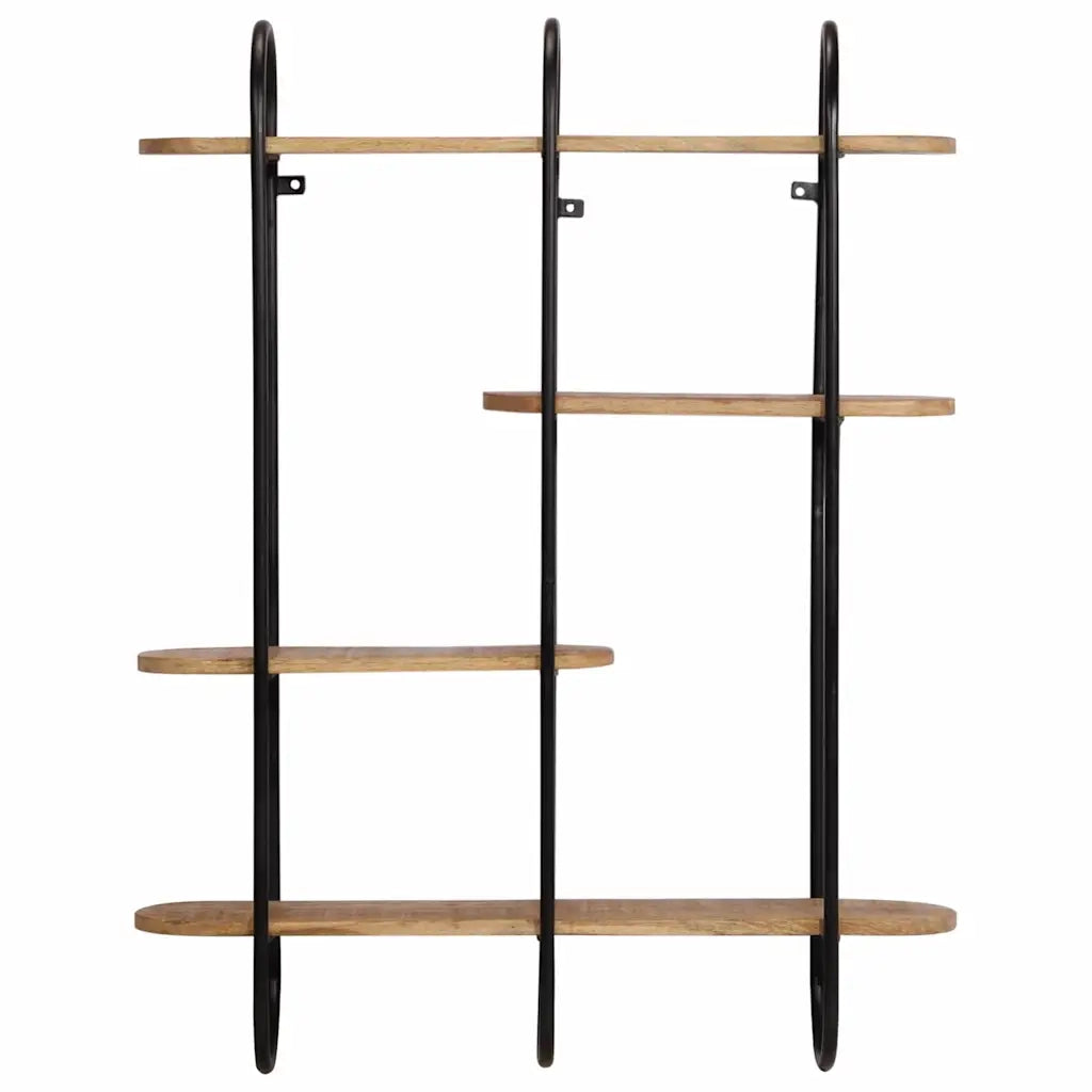 Mensola da Parete 90x20x116,5 cm Legno Massello di Mango Grezzo 373635