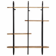 Mensola da Parete 90x20x116,5 cm Legno Massello di Mango Grezzo 373635