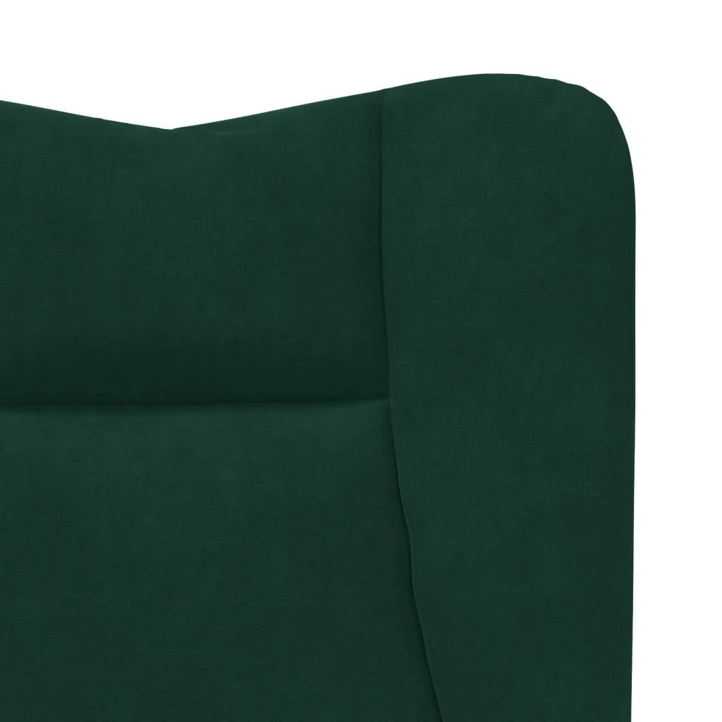 Divano Sedia-Poltrona Verde Scuro 63 x 67 x 94 cm Velluto 514359