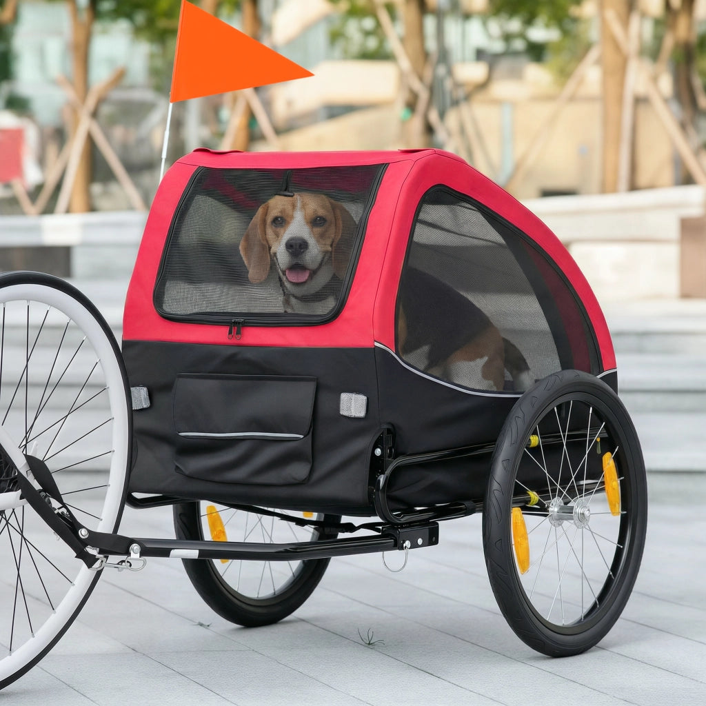 Trasportino per Cani Faltabile ¨C zephmum ¨C Rosso 138x70x89 cm