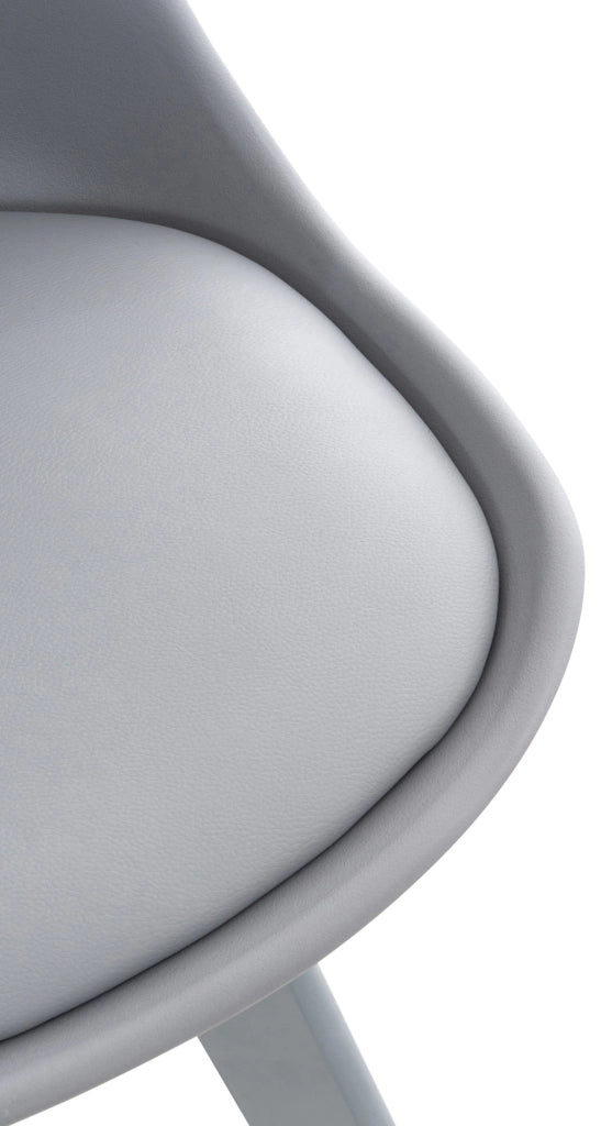 Sedia Pranzo Linares Grigio/grigio,Plastica