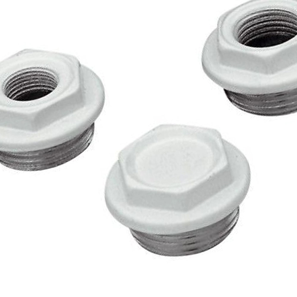 Kit tappo verniciato per radiatori in alluminio 1x1/2 white
