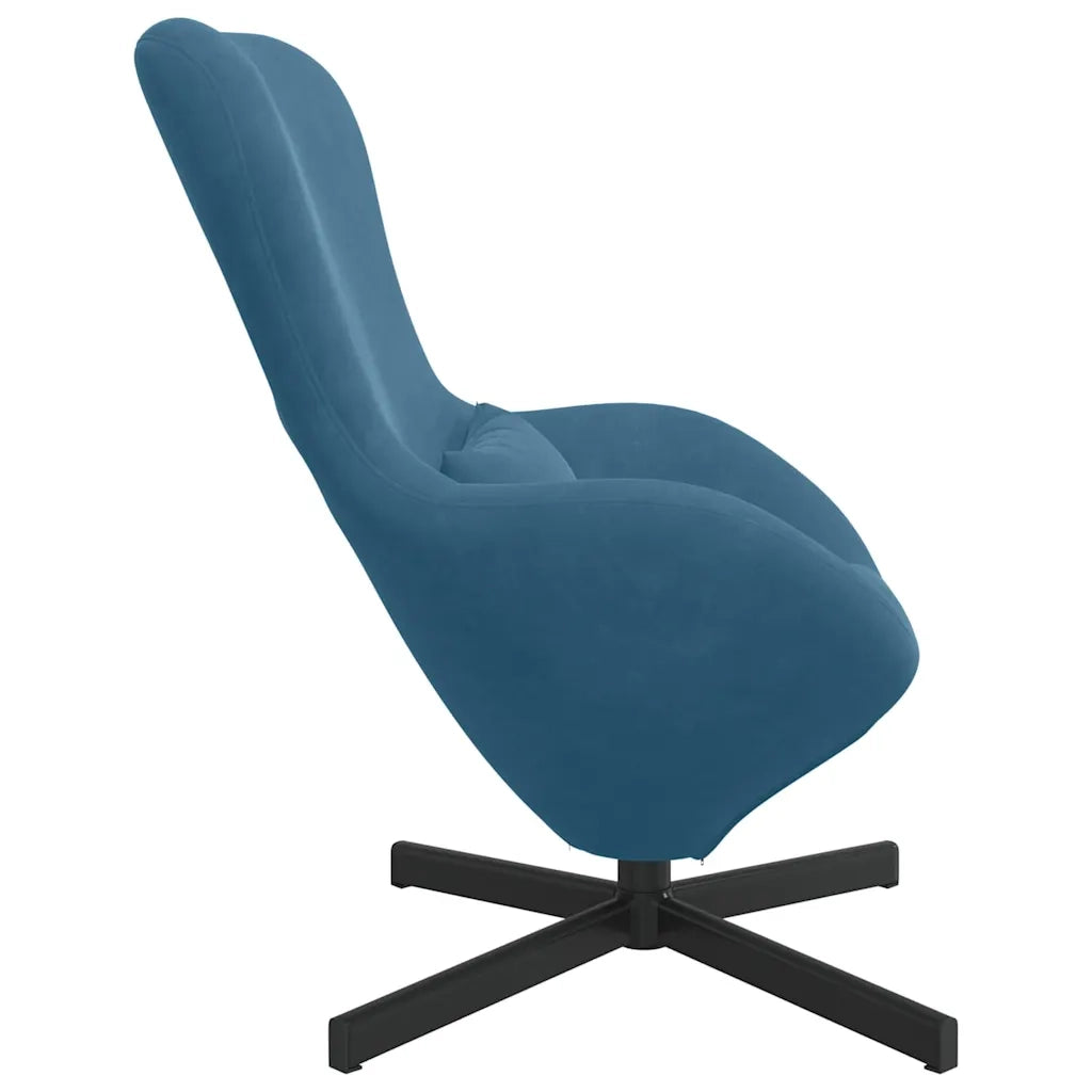 Poltrona uovo Blu 63 x 73 x 90 cm Velluto 42002755