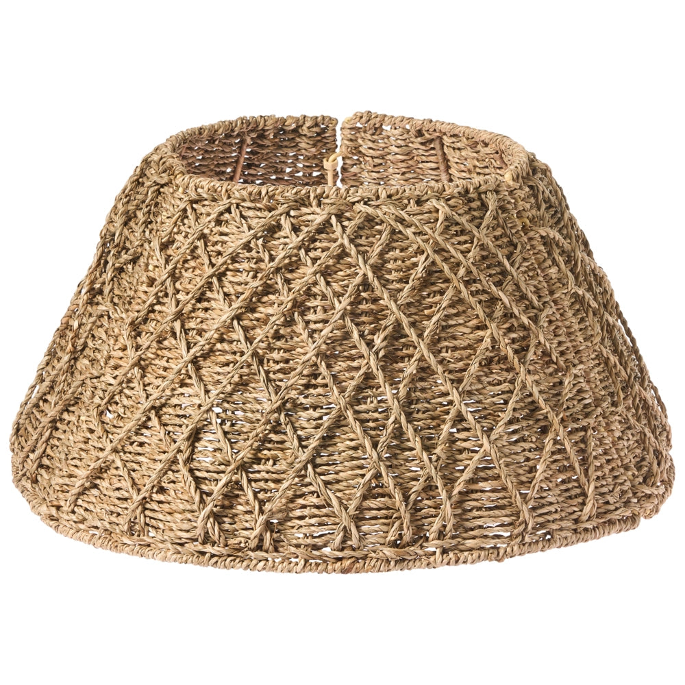 Copribase Albero di Natale collare naturale Seagrass ⌀ 43cm fatto a mano rotonda Accessori decorazioni