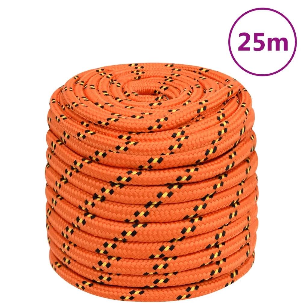 Corda Nautica Arancione 16 mm 25 m in Polipropilene cod mxl 53793