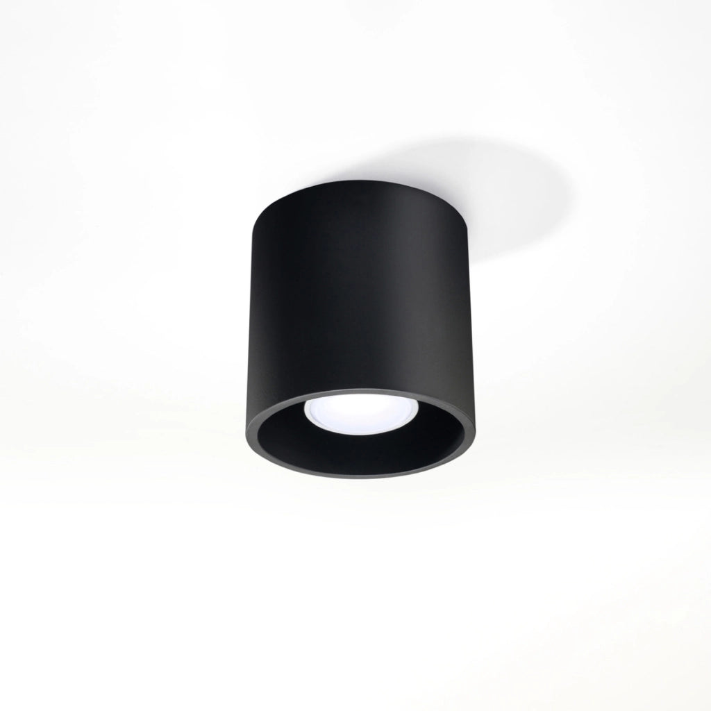 Spot da soffitto RONDEO 1 nero GU10 metallo Pure Lume