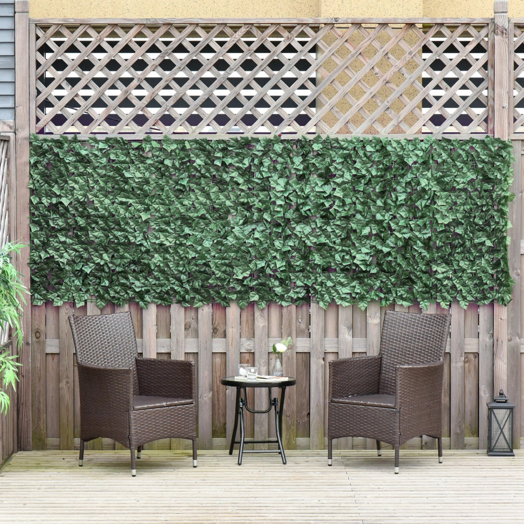 Siepe Artificiale per Balcone e Giardino ¨C zephmum ¨C Verde Scuro in PE Anti-UV 300x100cm