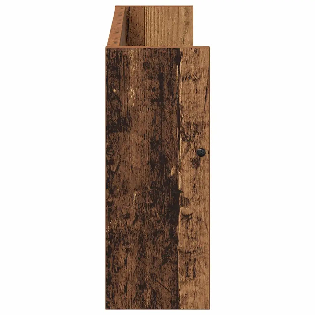 Scaffale per riviste 2 pz Legno vecchio 60 x 12 x 30 cm CFW1400089