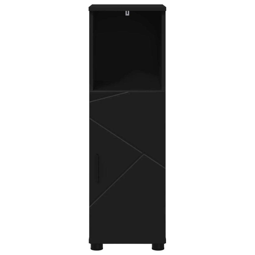 Mobile da Bagno con archiviazione Nero 30 x 35 x 95 cm 883315