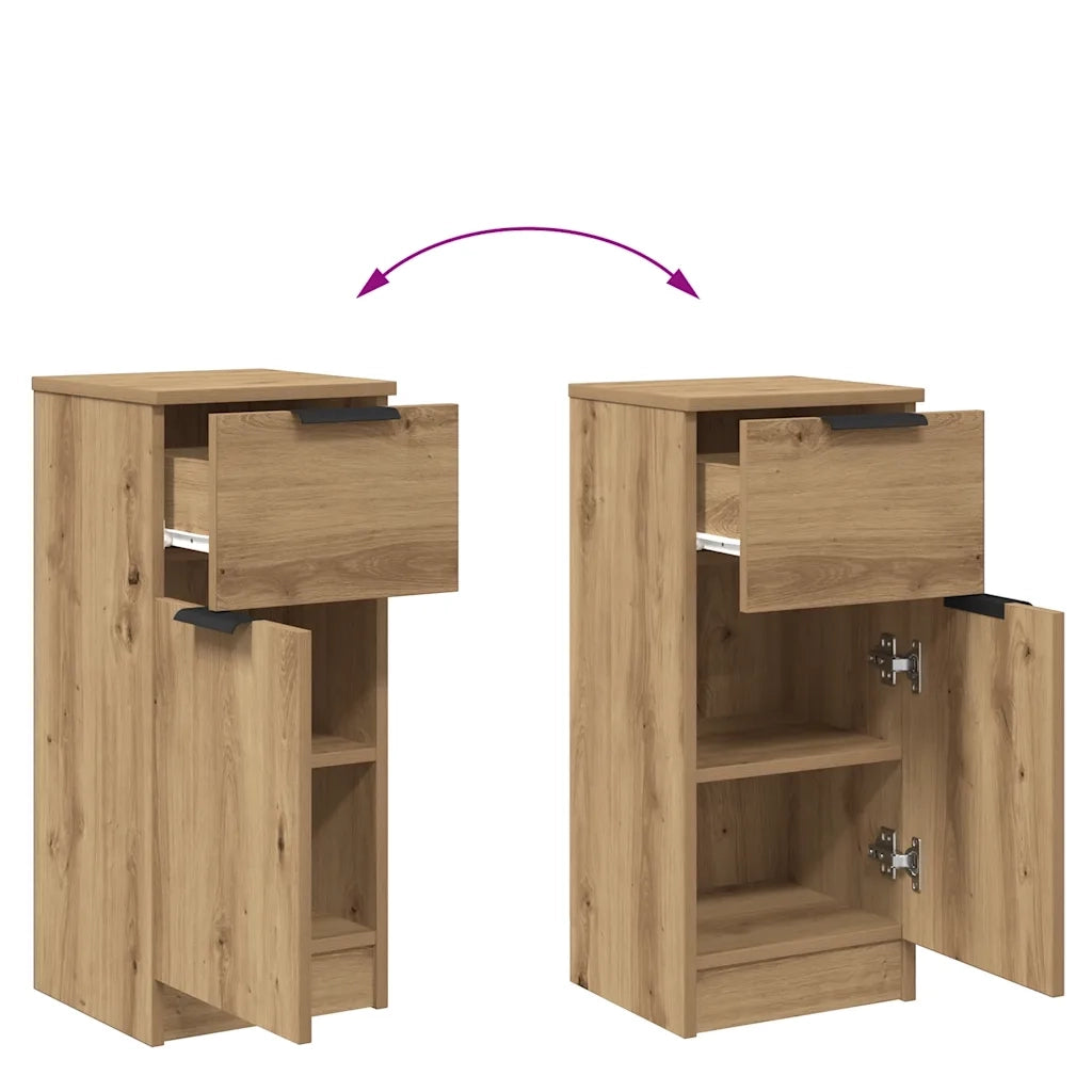 Credenza Rovere Artigianale 30x30x70 cm in Legno Multistrato 856953