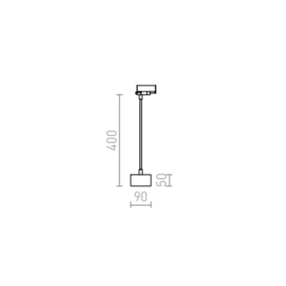Applique PIXIE a collo di cigno per binario trifase bianco 230V LED GX53 7W