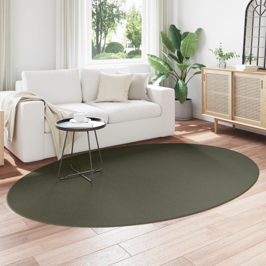 Tappeto "HUARTE" Verde Foresta 160x230 cm Ovale