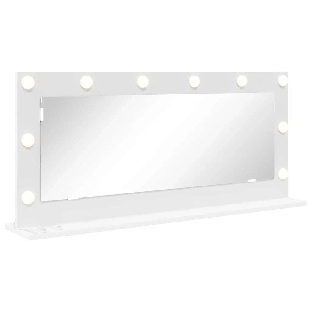 Specchio da Vanità Rettangolare Bianco 100 x 45 x 18 cm 868325