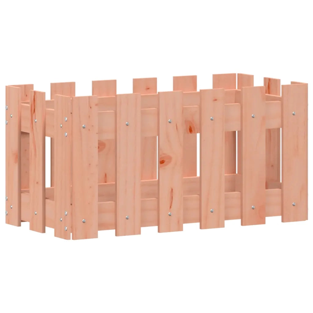 Fioriera | Cassetta per fiori | Vaso Giardino Design Recinzione 60x30x30cm Massello Douglas