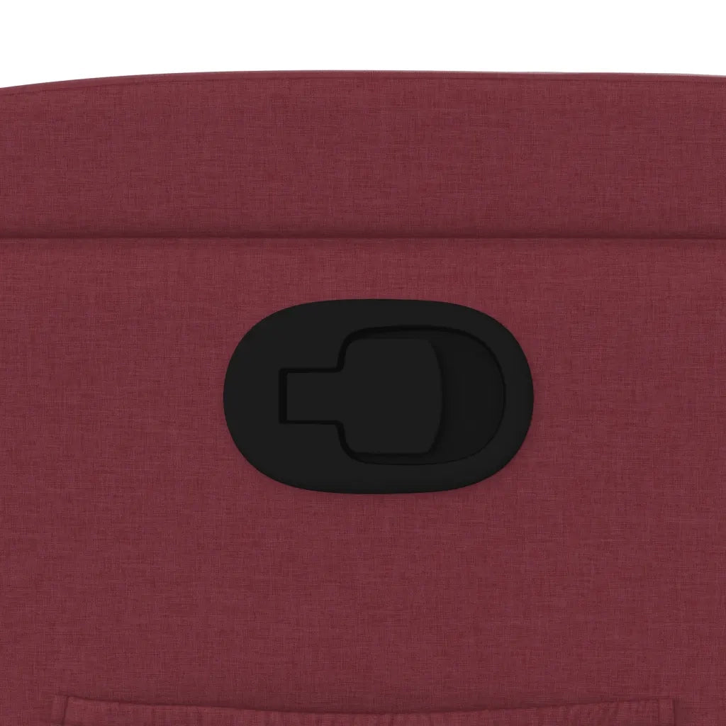 Divano Sedia-Poltrona Reclinabile in Tessuto Rosso Vino 333029