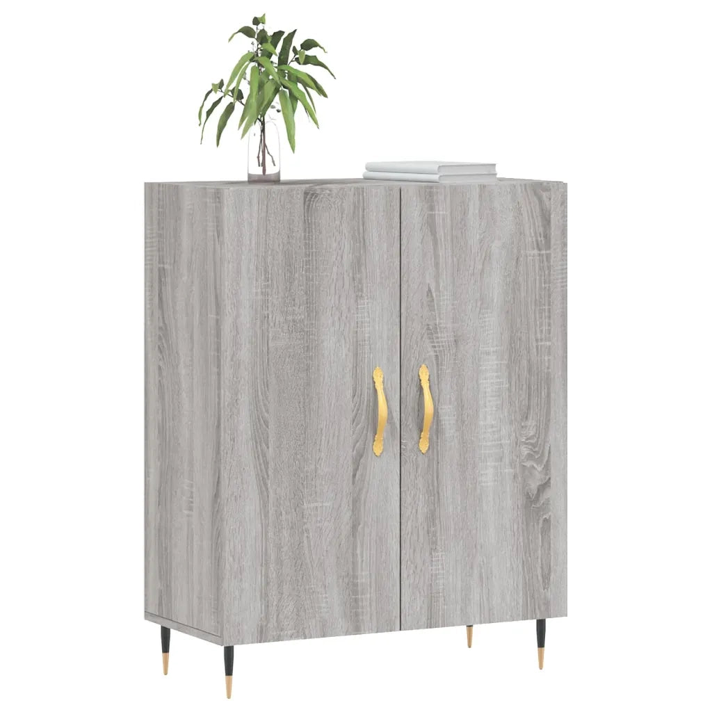 Credenza Grigio Sonoma 69,5x34x90 cm in Legno Multistrato 827706