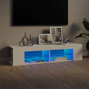 Mobile Porta TV con Luci LED Bianco 135x39x30 cm 804229