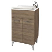 Lavatoio 2 ante da cm 50x50 colore rovere fumo