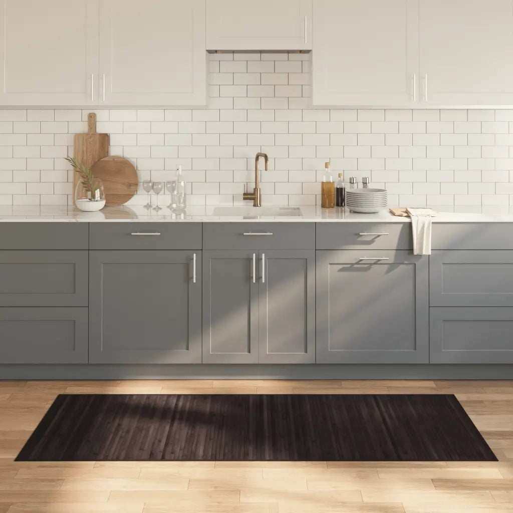 Tappeto Rettangolare Marrone Scuro 80x200 cm in BambÃ¹